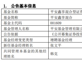 平安鑫享混合增聘基金