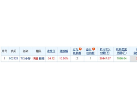 TCL中环龙虎榜：机构