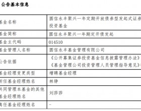 圆信永丰聚兴一年定开