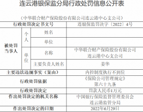 中华财险连云港中支被