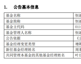 恒越短债债券增聘基金