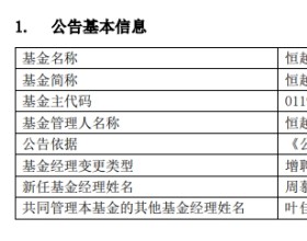 恒越短债债券增聘基金