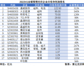 光伏企业中报成绩单：