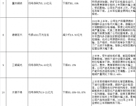 上市钢企2022年上半年