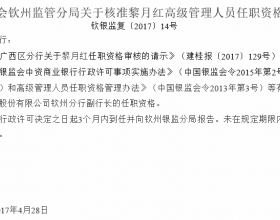 建设银行钦州分行被罚