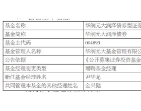 华润元大基金旗下4只