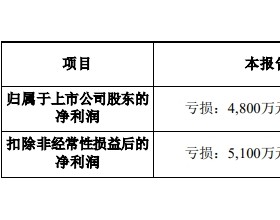 霍普股份上半年预亏 1