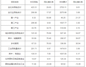 8月河南全社会用电量4