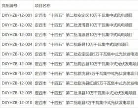  甘肃定西：“十四五”第二批800MW风光电项目竞配启动