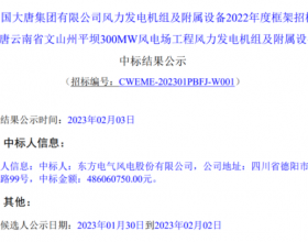 东方风电中标大唐云南